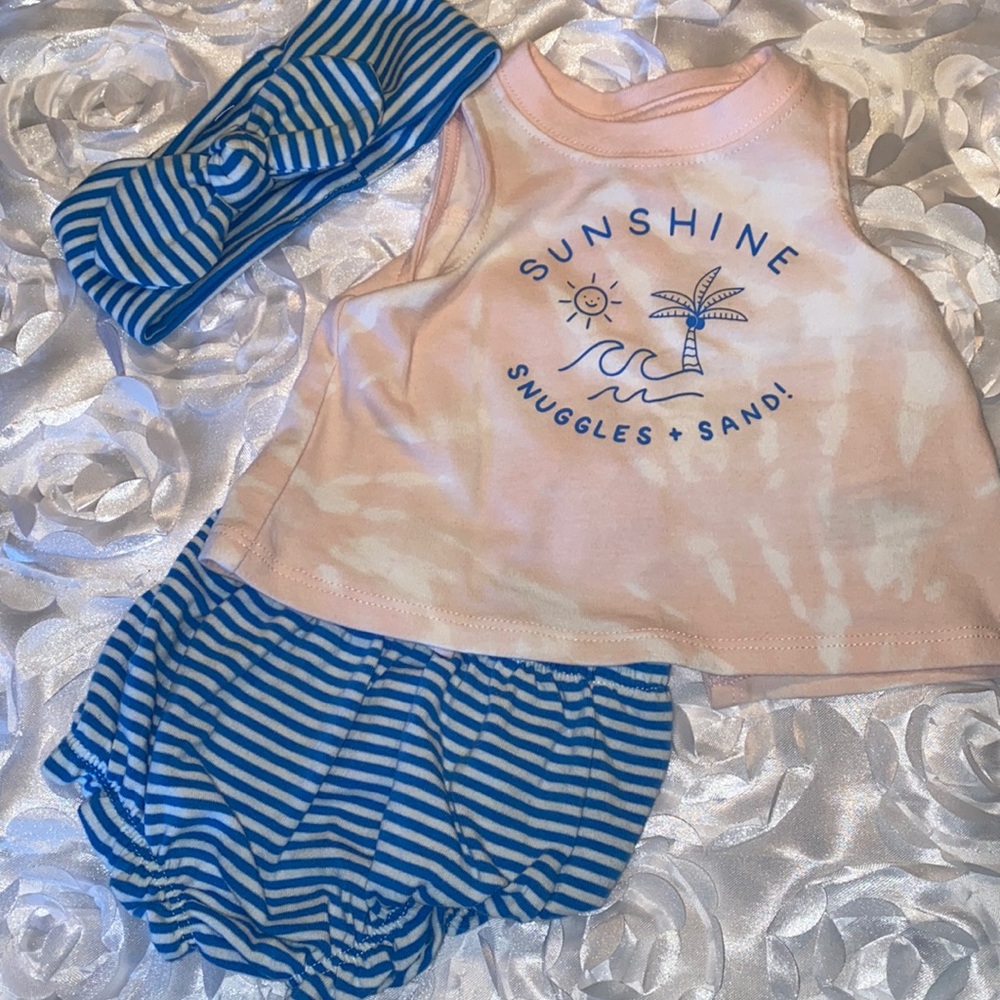 Summer outfit 0-3 months